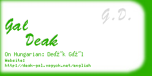 gal deak business card